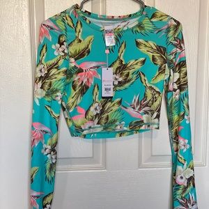 Billabong Women’s Aloha Palm Cropped Rashguard